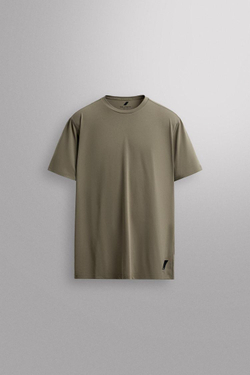 ZARA БАЗОВАЯ СПОРТИВНАЯ ФУТБОЛКА ИЗ ТЕХНИЧЕСКОЙ ТКАНИ, МЯГКИЙ ЗЕЛЕНЫЙ