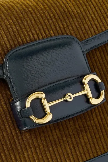 Маленькая сумка Gucci Horsebit 1955 года коричневый
