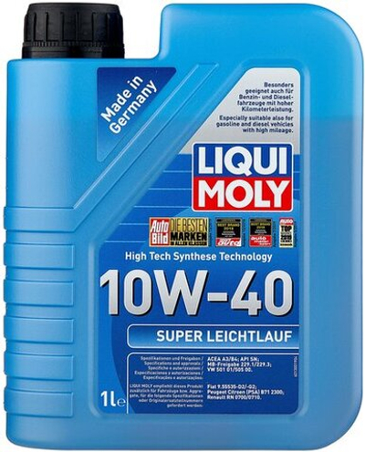 Масло моторное LIQUI MOLY Super Leichtlauf 10W-40 полусинтетическое 4 л  1916 / 9504