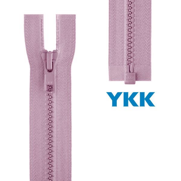 Молния трактор YKK Т3 (3 мм) 1 зам., разъем., 60 см, цв. 513 розовый, уп.10 шт