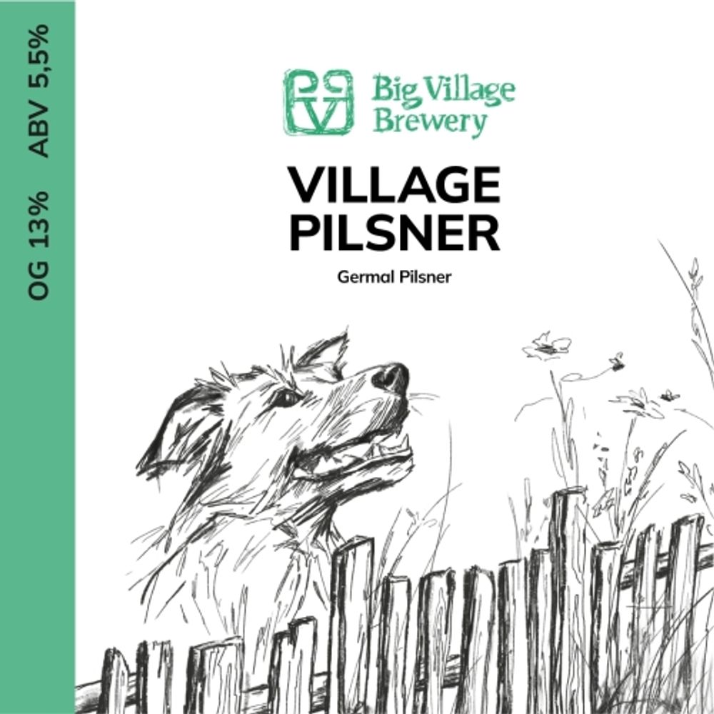 Пиво Биг Вилладж Вилладж Пилснер / Big Village Village Pilsner 30л - кег