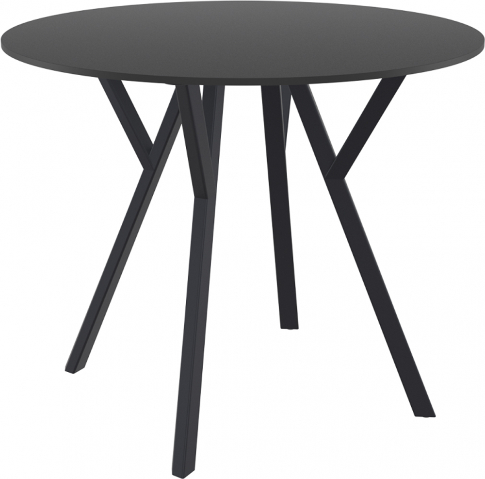 Стол пластиковый Siesta Contract Max Table Ø90, черный