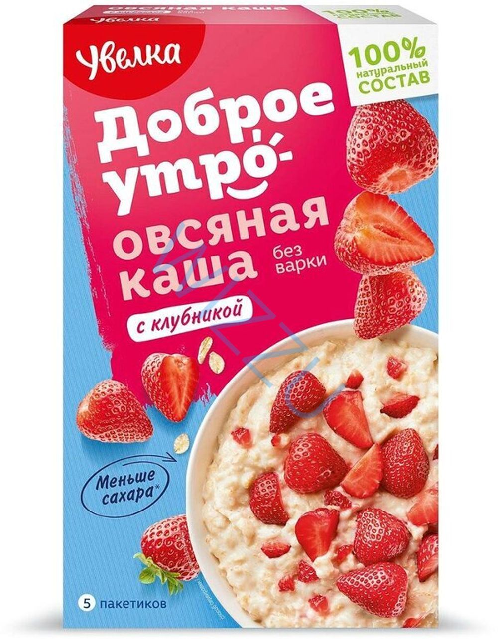 Каша Увелка овсяная клубника (5х40г) 200г