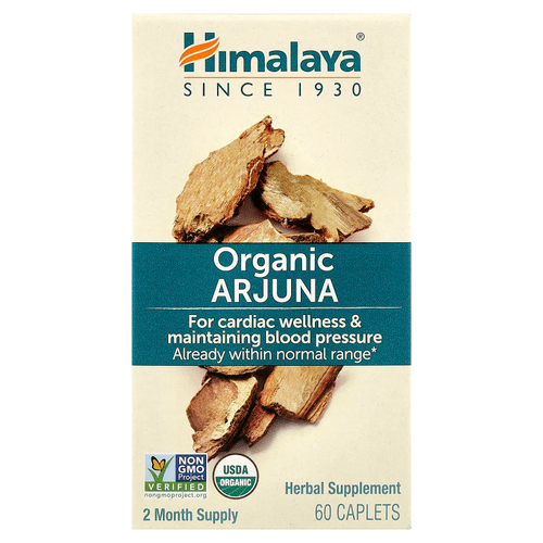 Himalaya, органическая арджуна, 60 капсул