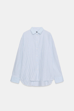 РУБАШКА ОКСФОРД В ПОЛОСКУ С КОНТРАСТНЫМИ ДЕТАЛЯМИ — ZW COLLECTION — ZARA