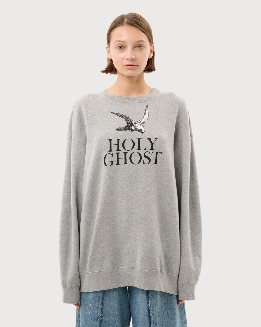 UNDERCOVER СВИТШОТ HOLY GHOST СЕРЫЙ