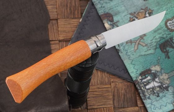НОЖ OPINEL №07 VRN КЛИНОК 8 СМ УГЛЕРОДИСТАЯ СТАЛЬ. БУК