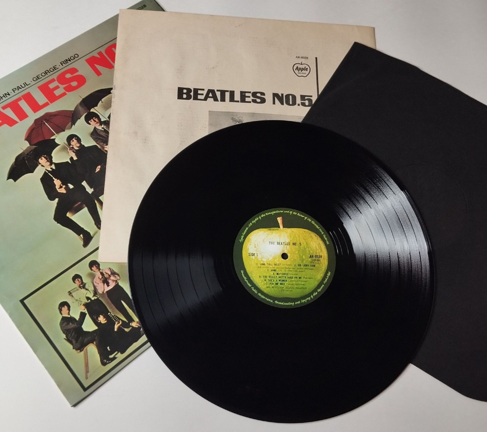 Винтажная виниловая пластинка LP The Beatles No. 5 (Japan 1973) (No Obi) Ask Me Why