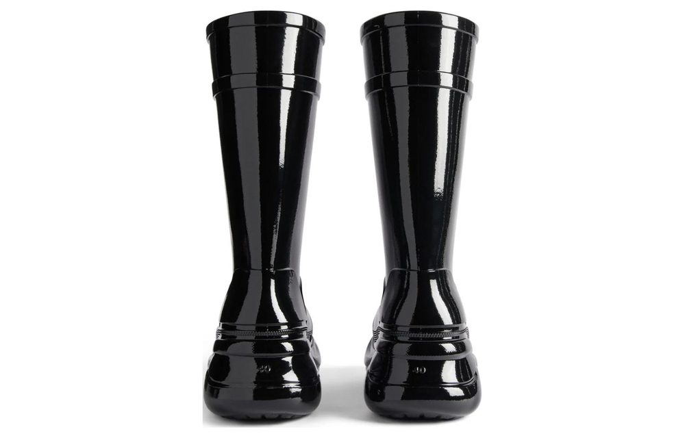 Balenciaga Crocs X Balenciaga Patent Finish Boots "Black" Women"s