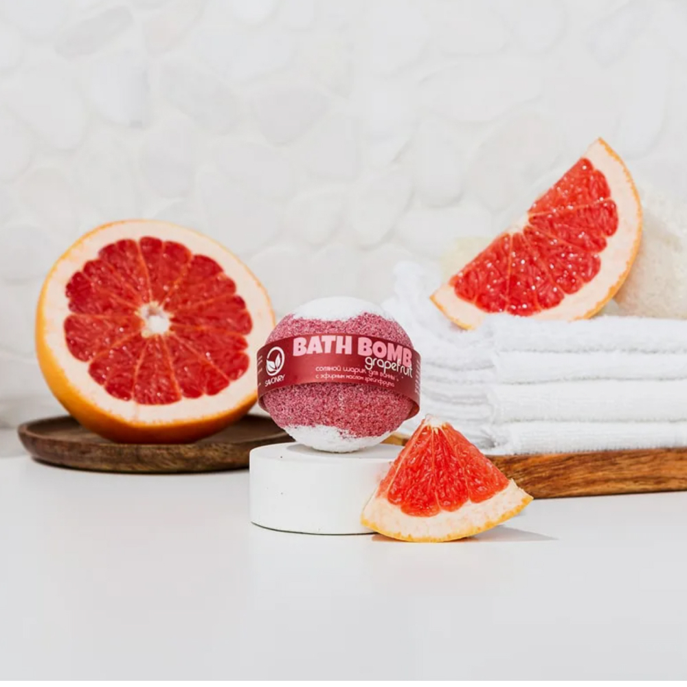 Бомбочка для ванны грейпфрут SAVONRY Bath Bomb Grapefruit
