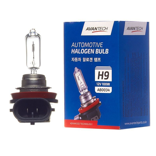Лампа головного света Avantech H9 12V 100W AB0034