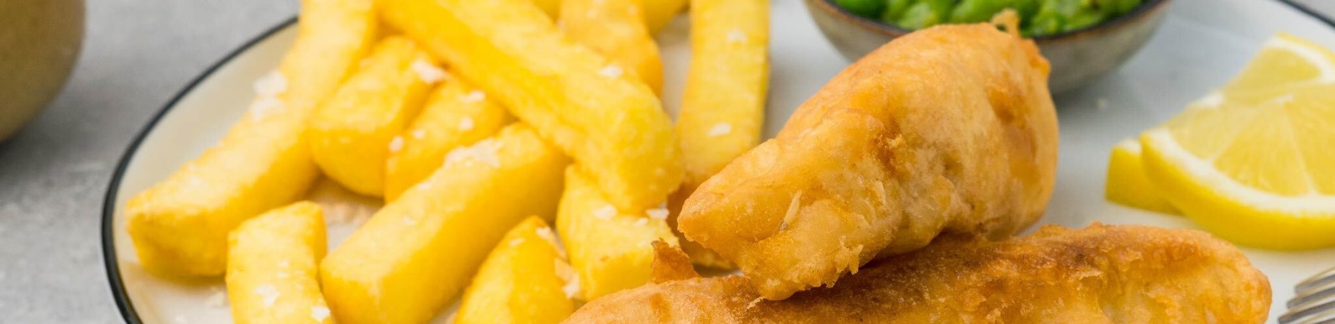 Fish and Chips с гороховым пюре