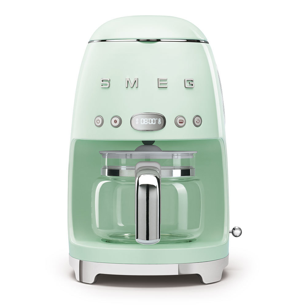 Кофеварка капельная Smeg Стиль 50-х годов пастельная зеленая