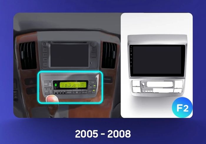 Магнитола для Toyota Alphard 1 H10 2005-2008 - Teyes CC3-2K монитор 13", QLED+2K, Android 10, Быстрая, 4G SIM-слот, CarPlay