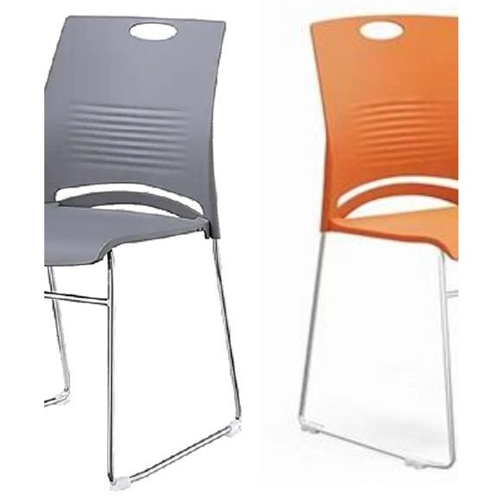 Офисный Пластиковый стул белый ARTZ-BS842-3C-White