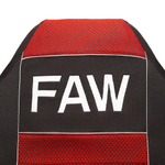 Чехлы FAW J7 (полиэфир, черный, красная вставка)