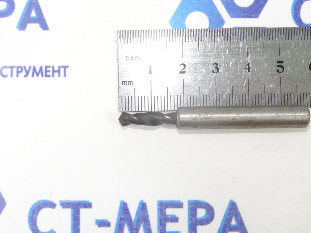 Сверло твердосплавное по металлу 4.4мм (4.4х18х58) Хвостовик 7мм ВК8