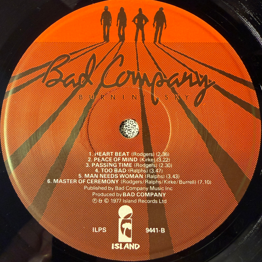 Bad Company - Burnin' Sky (Англия 1977г.)
