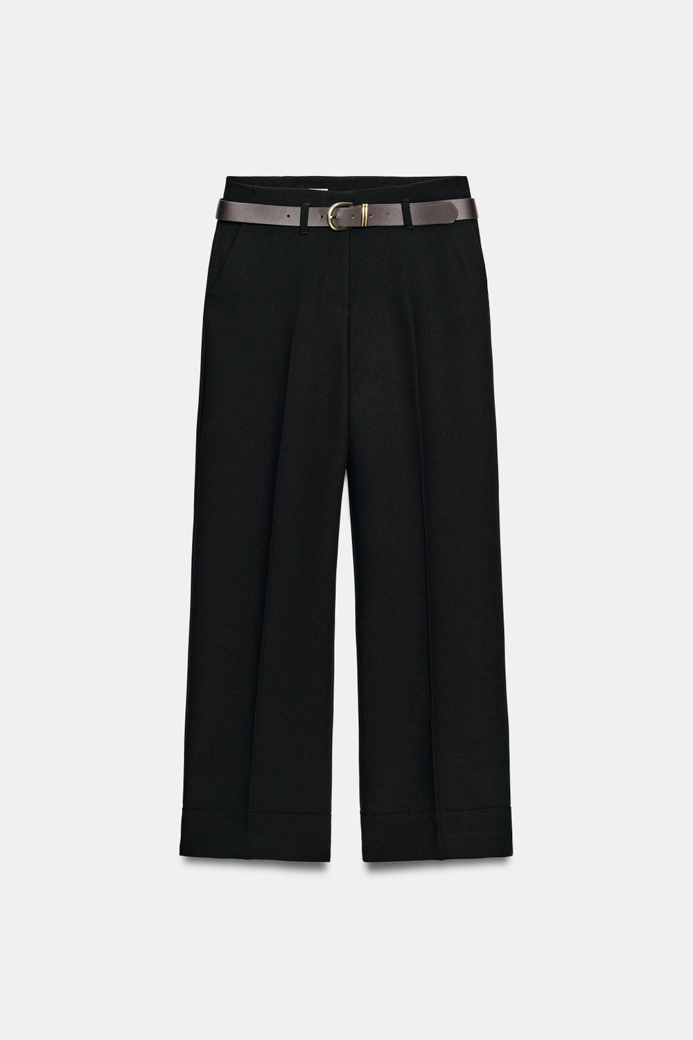 БРЮКИ С ОТВОРОТАМИ — ZARA