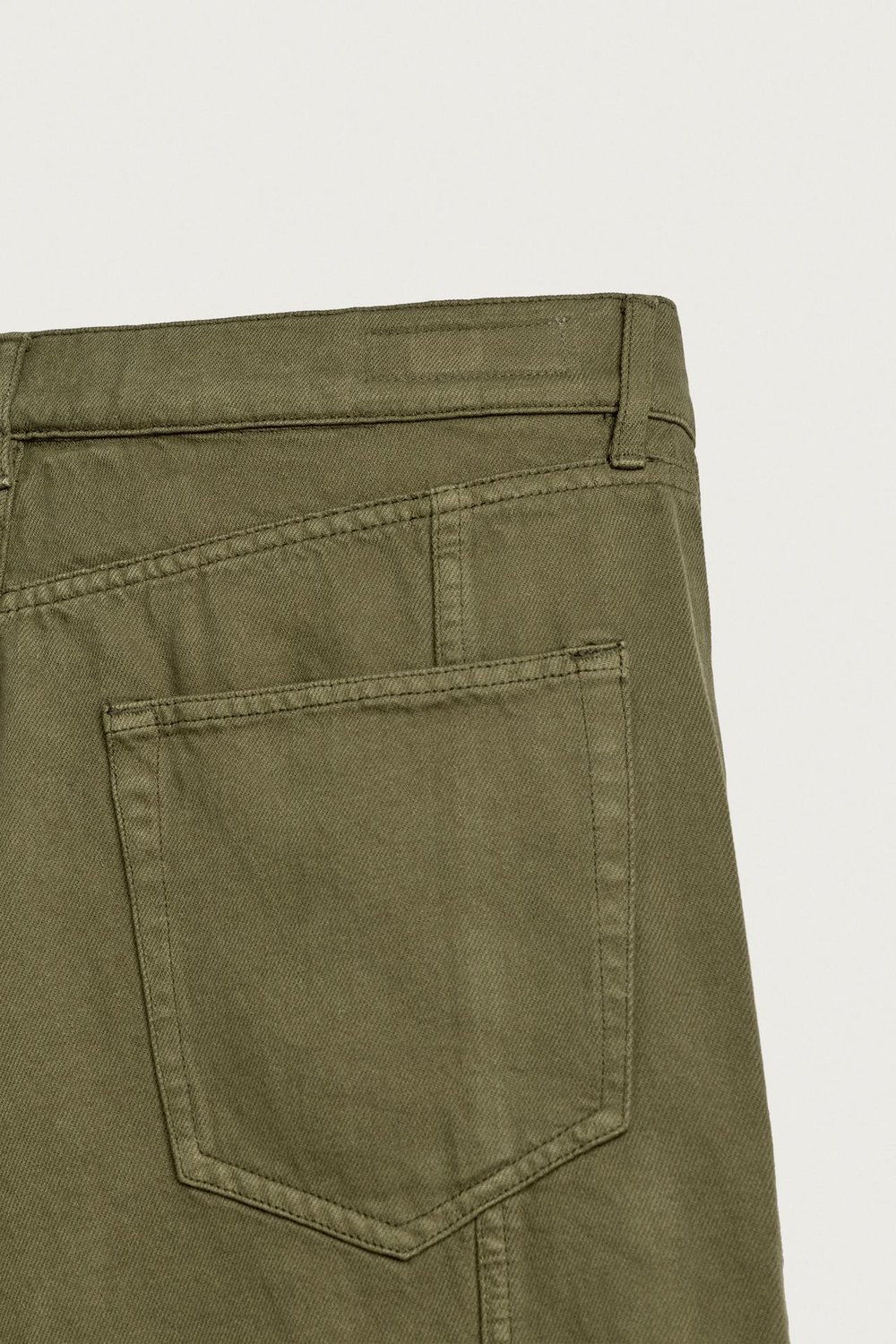 ZARA БРЮКИ КАРГО RELAXED FIT С КАРМАНАМИ, ЗЕЛЕНЫЙ