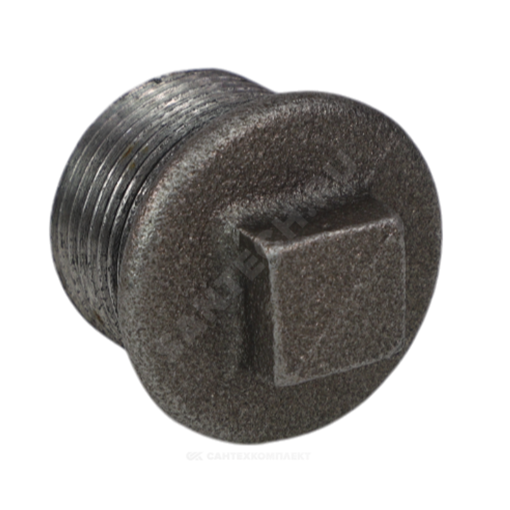 Заглушка чугун Ду 15 (1/2") НР Fittex PLUS