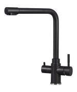 Кухонный смеситель Kuppersberg Geo KG2385CR BLACK METAL фото 