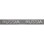 Тесьма лампасная 30 мм / 10 метров, с надписью Russia