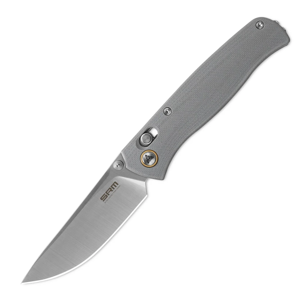 Нож складной SRM 255L-GK2 Medal Satin (10Cr15CoMoV, Bluish Grey G10)