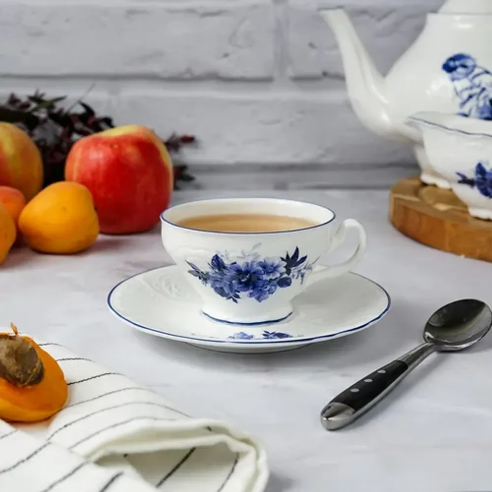 Кофейная пара 90 мл d 7,9 см h5,8 см Blue Flower P.L. Proff Cuisine [6]