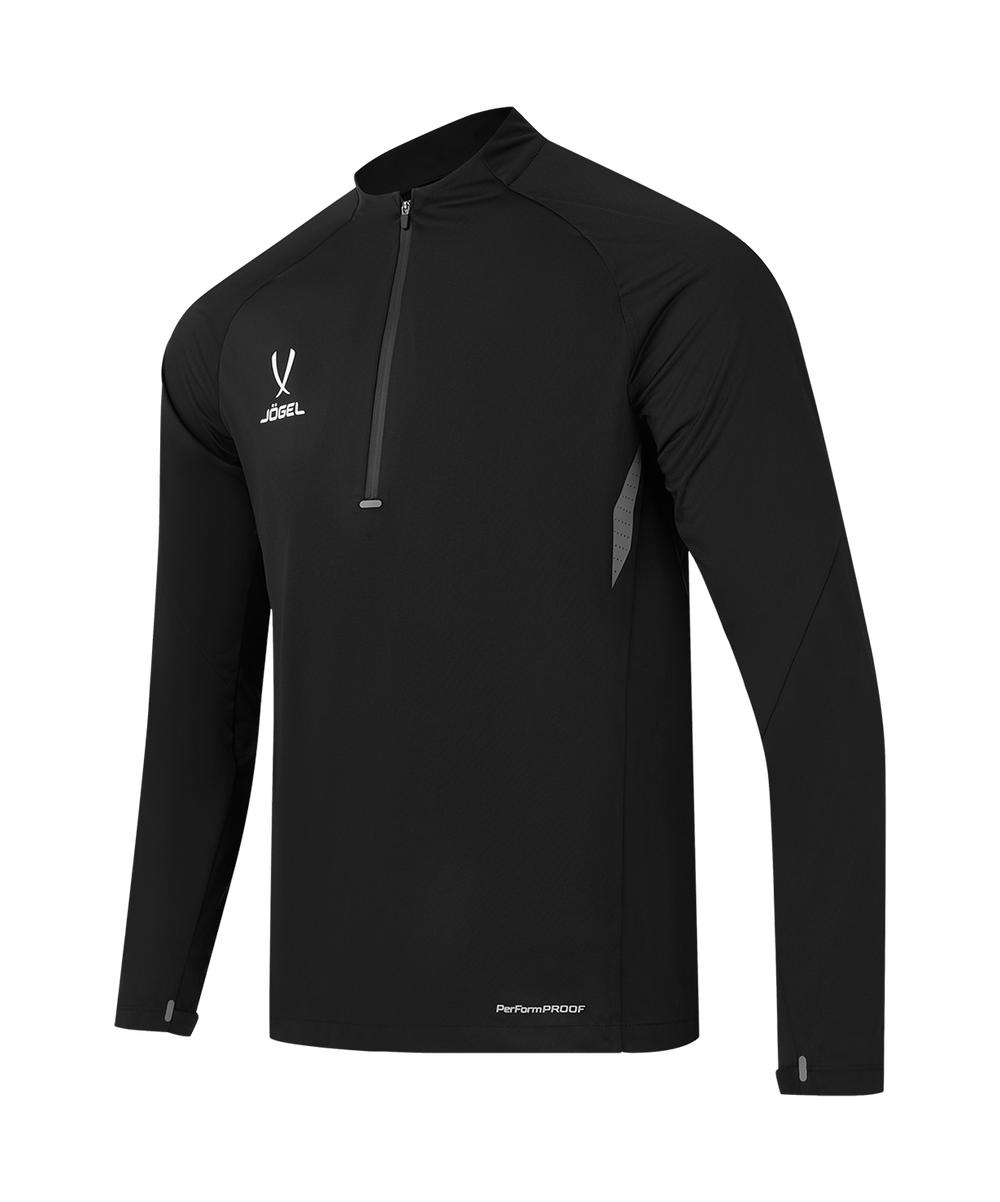Джемпер ветрозащитный JÖGEL PREMIER PerFormPROOF 1/4 Zip Wind Top, черный