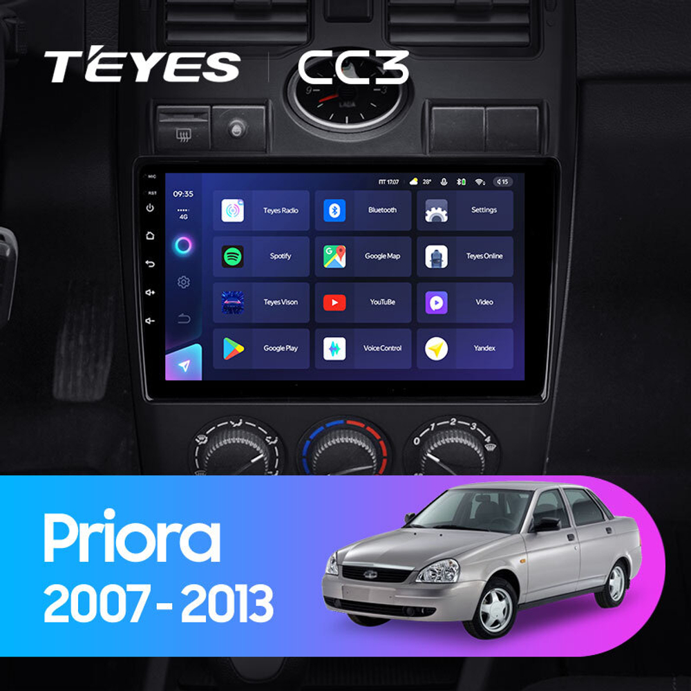 Teyes CC3 9"для LADA Priora 2007-2013