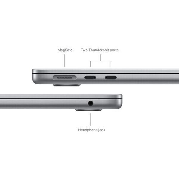 Ноутбук Apple MacBook Air 13 2024 MC8M4LL/A (M3 8-Core, GPU 10-Core, 24 ГБ , 512 ГБ ), серый космос