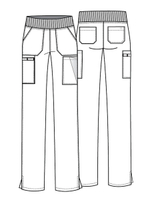 Брюки медицинские женские Dickies DK005 с эластичным поясом, зеленый, 42