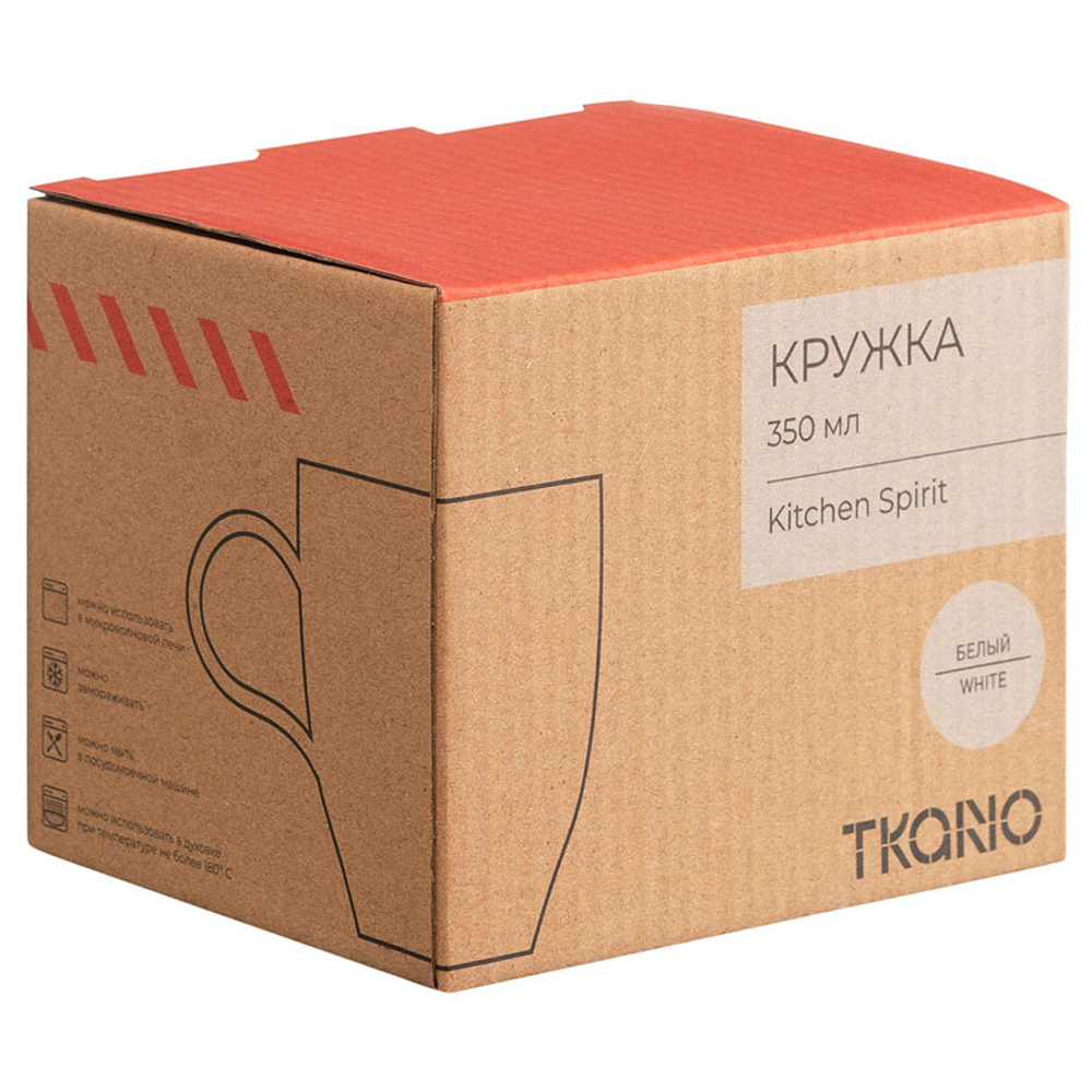 Кружка 350мл Tkano Kitchen Spirit белая