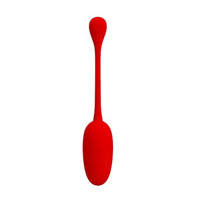 Красное перезаряжаемое виброяйцо Knucker (Цвет: красный)