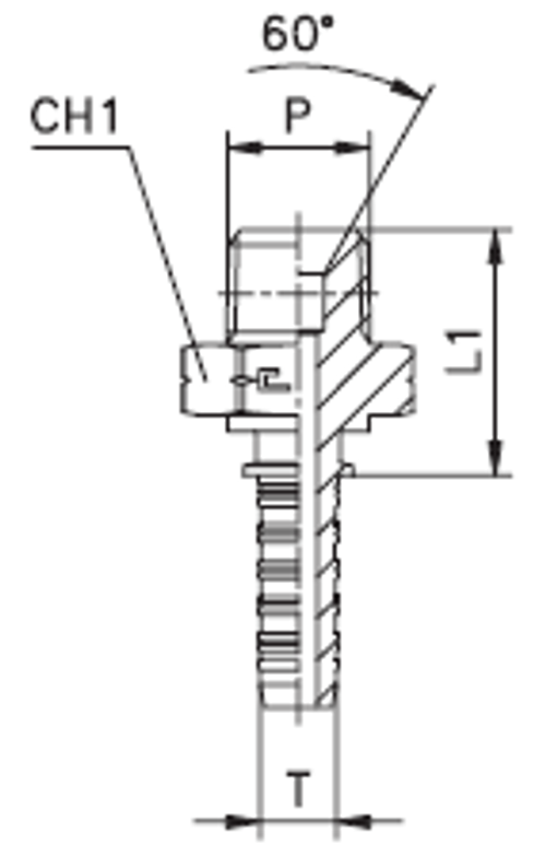 Фитинг DN 16 NPTF 3/4