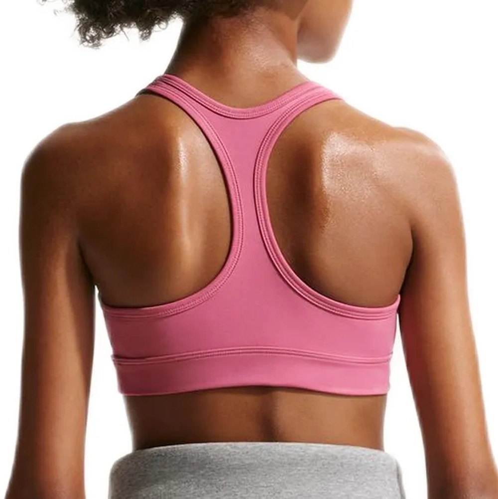 Теннисный бюстгальтер dziewczecy Nike Swoosh Sports - peony/white