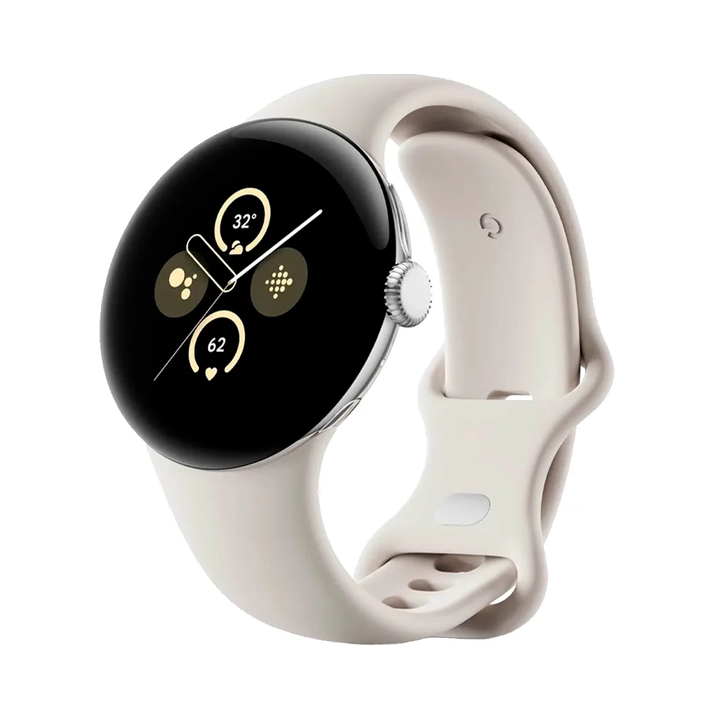 Умные часы Google Pixel Watch 2 Wi-Fi + LTE 41mm, Silver/Porcelain (Полированный серебристый корпус, ремешок фарфорового цвета