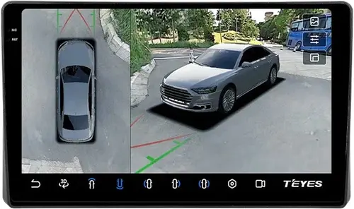 Магнитола для Toyota Raize 2019-2023+, Daihatsu Rocky - Teyes CC3-2K-360 на Android 10, Быстрая, 2K QLED, CarPlay, 4G SIM-слот, 4 камеры в комплекте