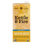 Kettle & Fire, Куриный бульон, с низким содержанием натрия, 907 г (32 унции)
