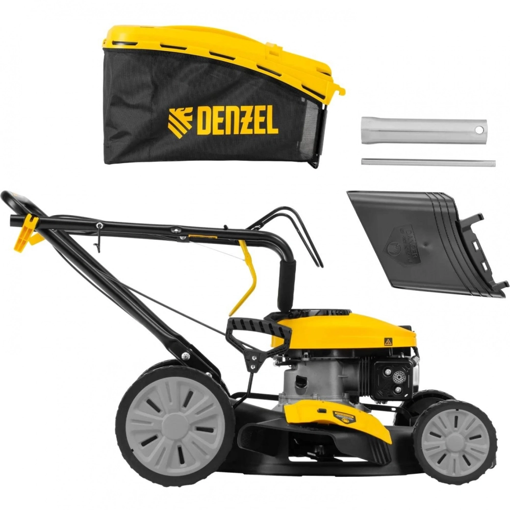 Газонокосилка бензиновая Denzel GLR-510SP-K, 180 см3, ширина 51 см, привод, травосборник 65 л