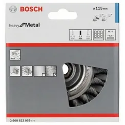 Кольцевая щетка BOSCH M14 0.5х115 мм пучки сталь 2608622059