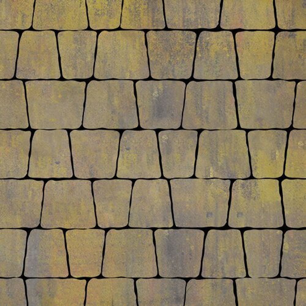Тротуарная плитка Аттика, 60 мм, colormix Бромо, гладкая