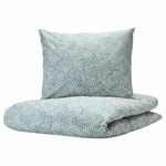 Комплект постельного белья IKEA TRADKRASSULA (ТРЭДКРАССУЛА), Односпальный, Сине-белый, 150x200, 50x80 см