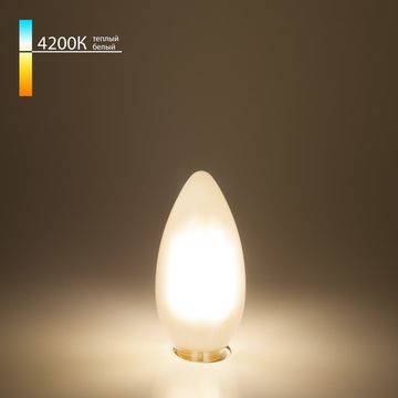 Лампа светодиодная BLE1427 Свеча C359W 4200K E14 матовый Elektrostandard