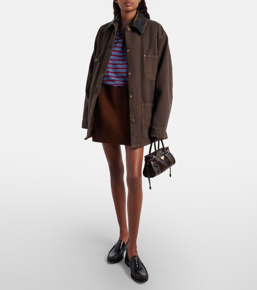 Сумка Prada Bonnie Leather Mini Handbag "Dark Brown"