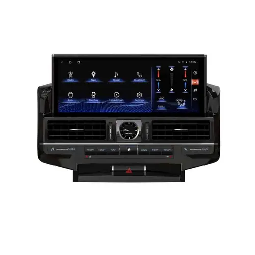 Магнитола для Toyota Land Cruiser 200 2007-2015 (со штат. камерой или 360) - Parafar PF381L13 монитор 12" на Android 15, Быстрая, CarPlay, 4G SIM-слот