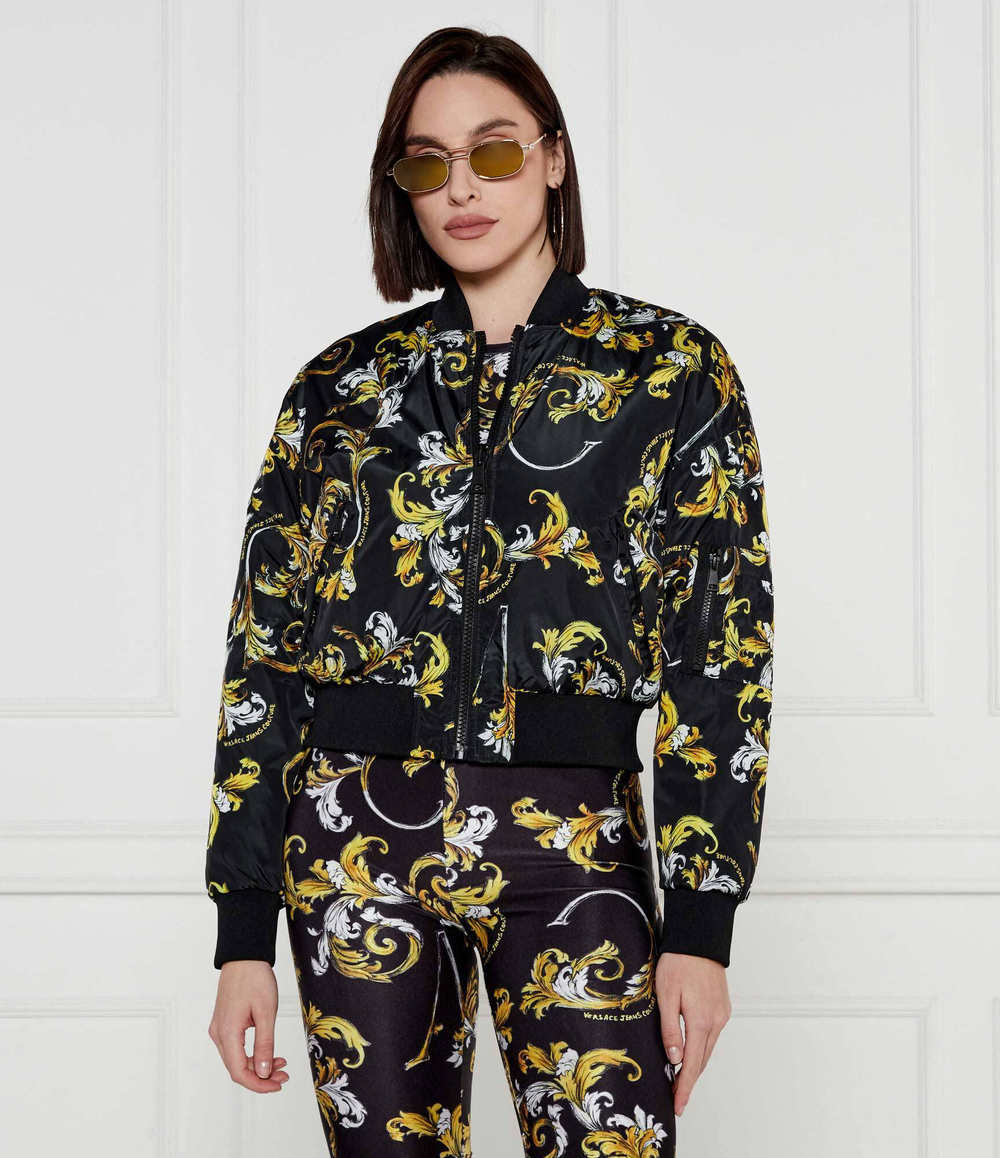 Двухсторонняя куртка бомбер Versace Jeans Couture - черный(78HASD08CQD99)