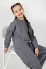 Костюм для девочки Ирма-1 Виотекс СЕРЫЙ