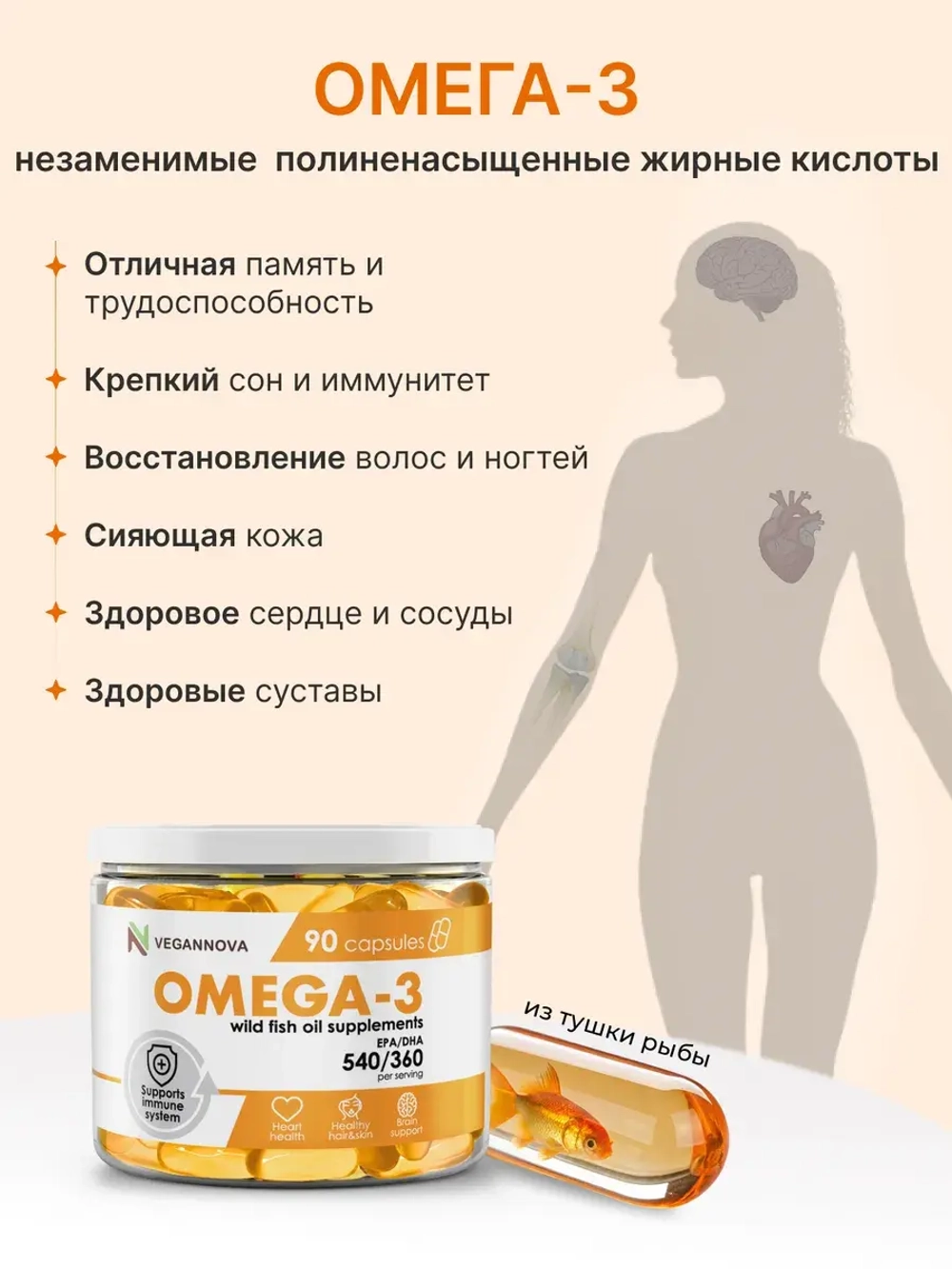 Набор ЛИБДО (омега-3, коллаген, магний В6, глюкозамин хондроитин МСМ, спирулина+хлорелла, псиллиум)